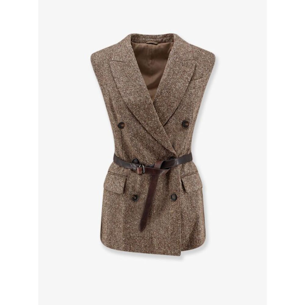 Brunello Cucinelli Women Virgin Wool Blend Vest